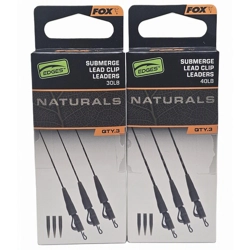 Fox Edges Naturals Submerge Lead Clip Leaders